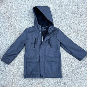 Urban Republic Boys Hooded Jacket Fleece Lined Charcoal Gray Size 8 Parka NWT
